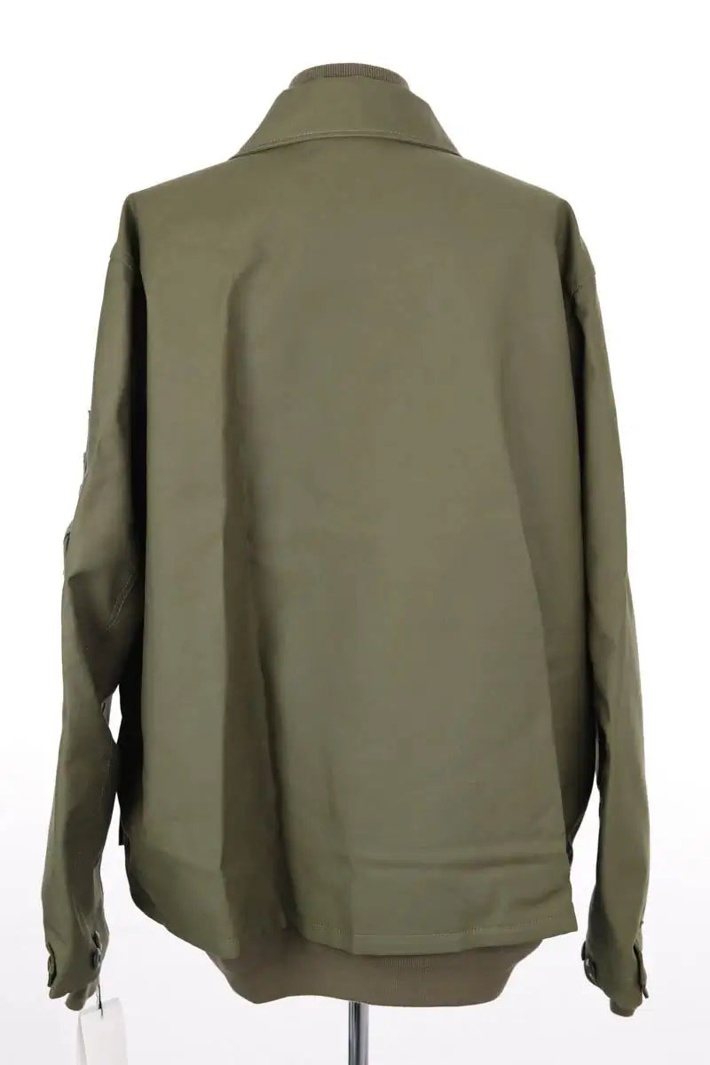 Veste Sacai Layered chore jacket Kaki en Coton