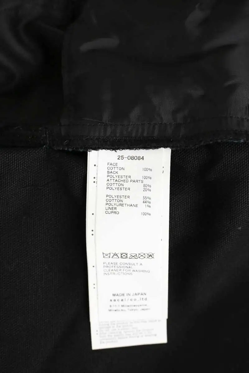 Veste Sacai Noir en Coton