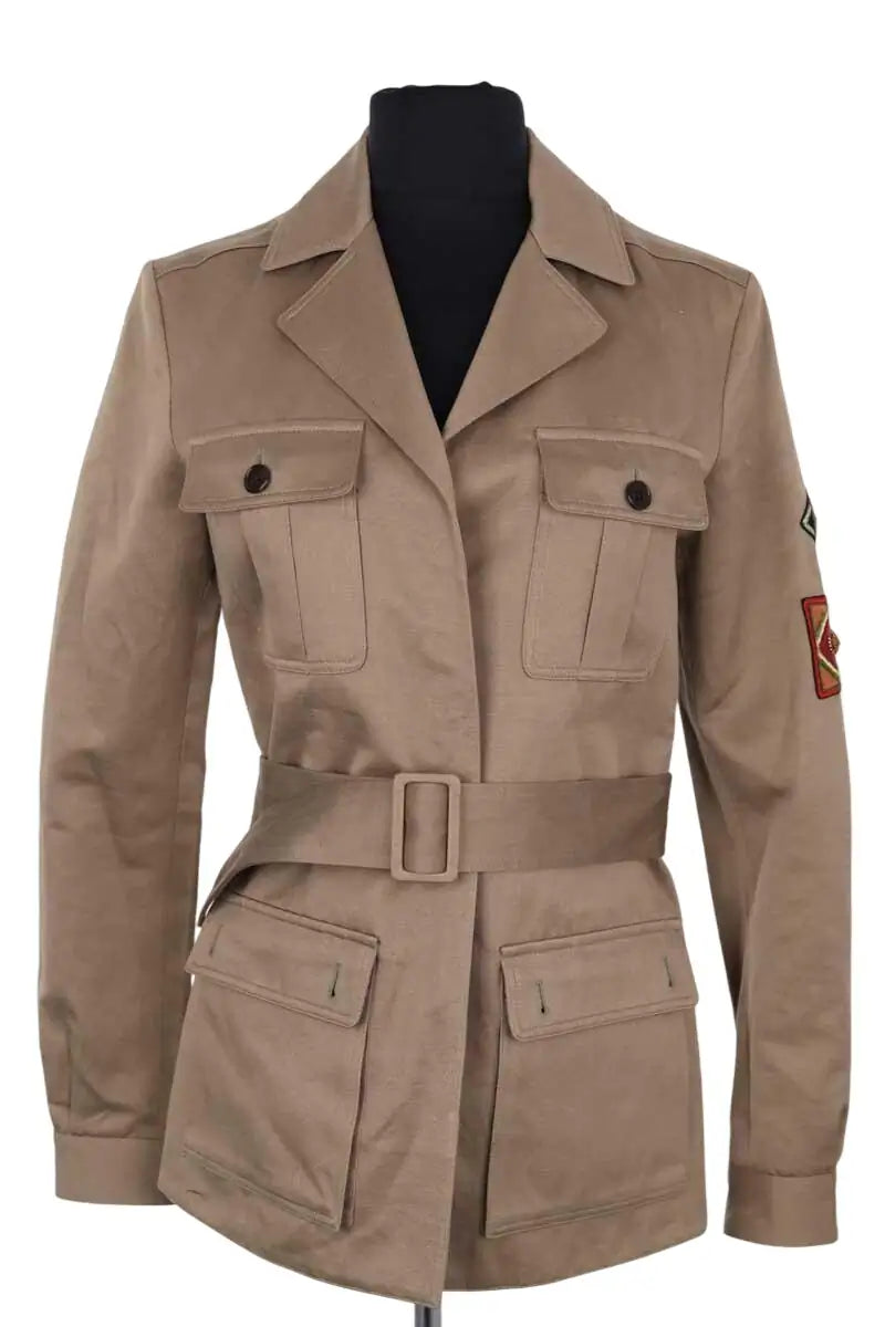 Veste Saint Laurent Kaki en Coton, taille S - Seconde Main