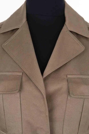Veste Saint Laurent Kaki en Coton