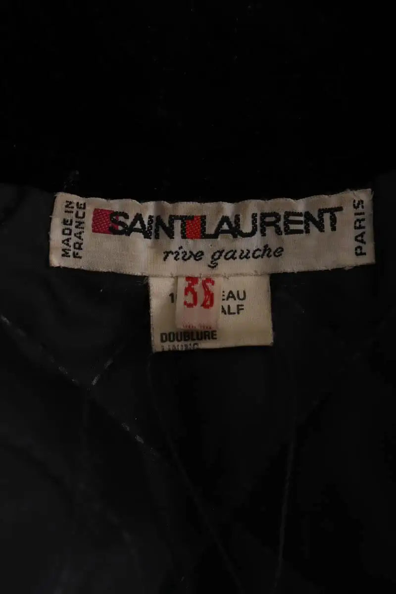 Veste Saint Laurent Marron en Cuir