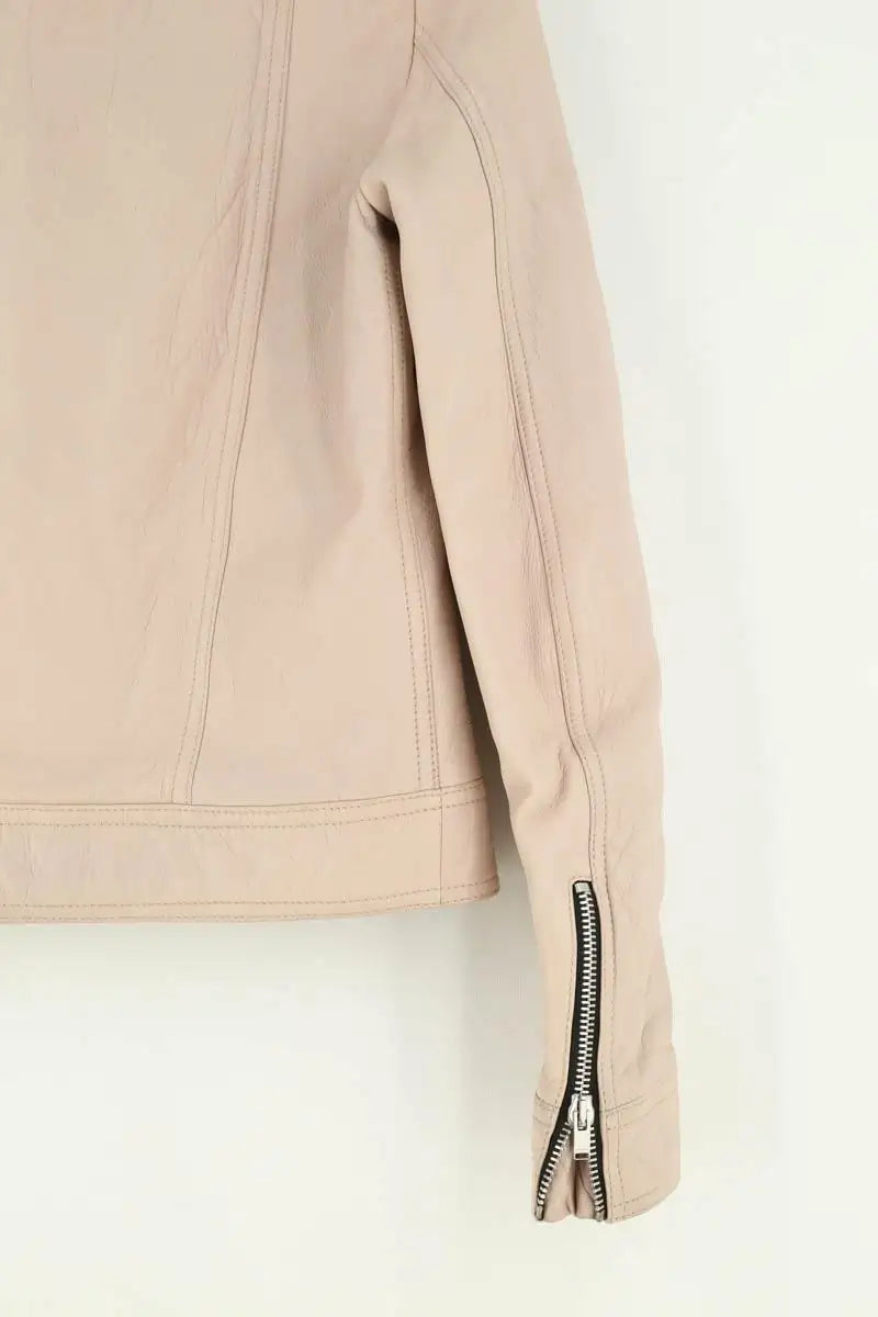 Veste Saint Laurent Rose en Cuir