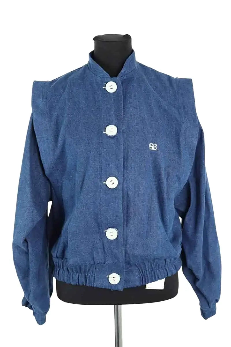 Veste Salut Beauté Bleu en Coton, taille XS - Seconde Main