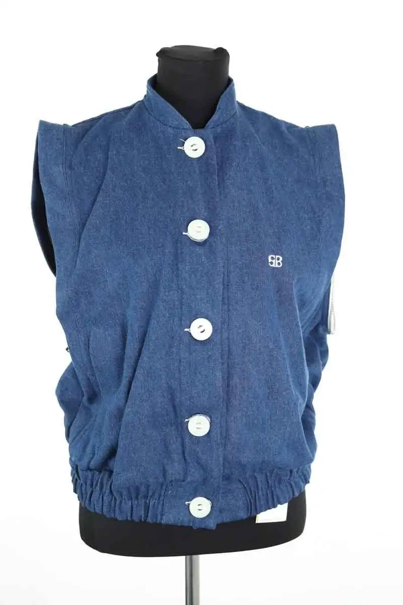 Veste Salut Beauté Bleu en Coton
