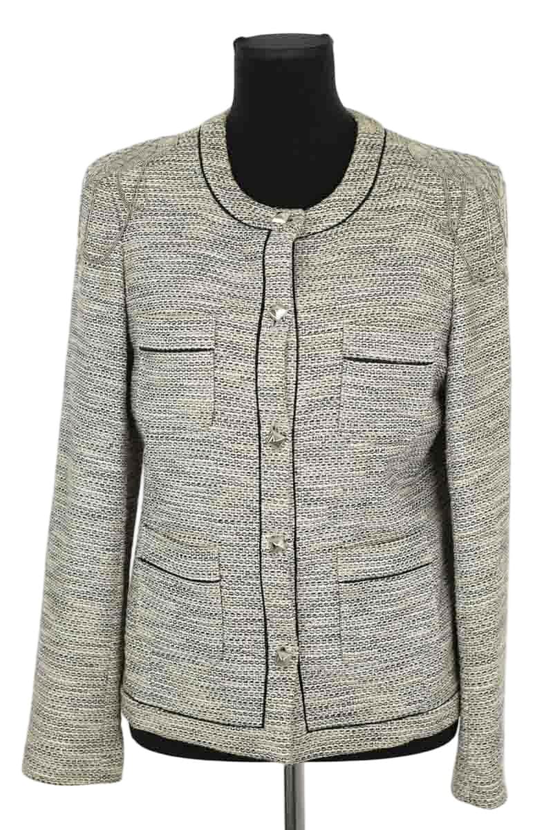 Veste Sandro Beige en Coton, taille S - Seconde Main