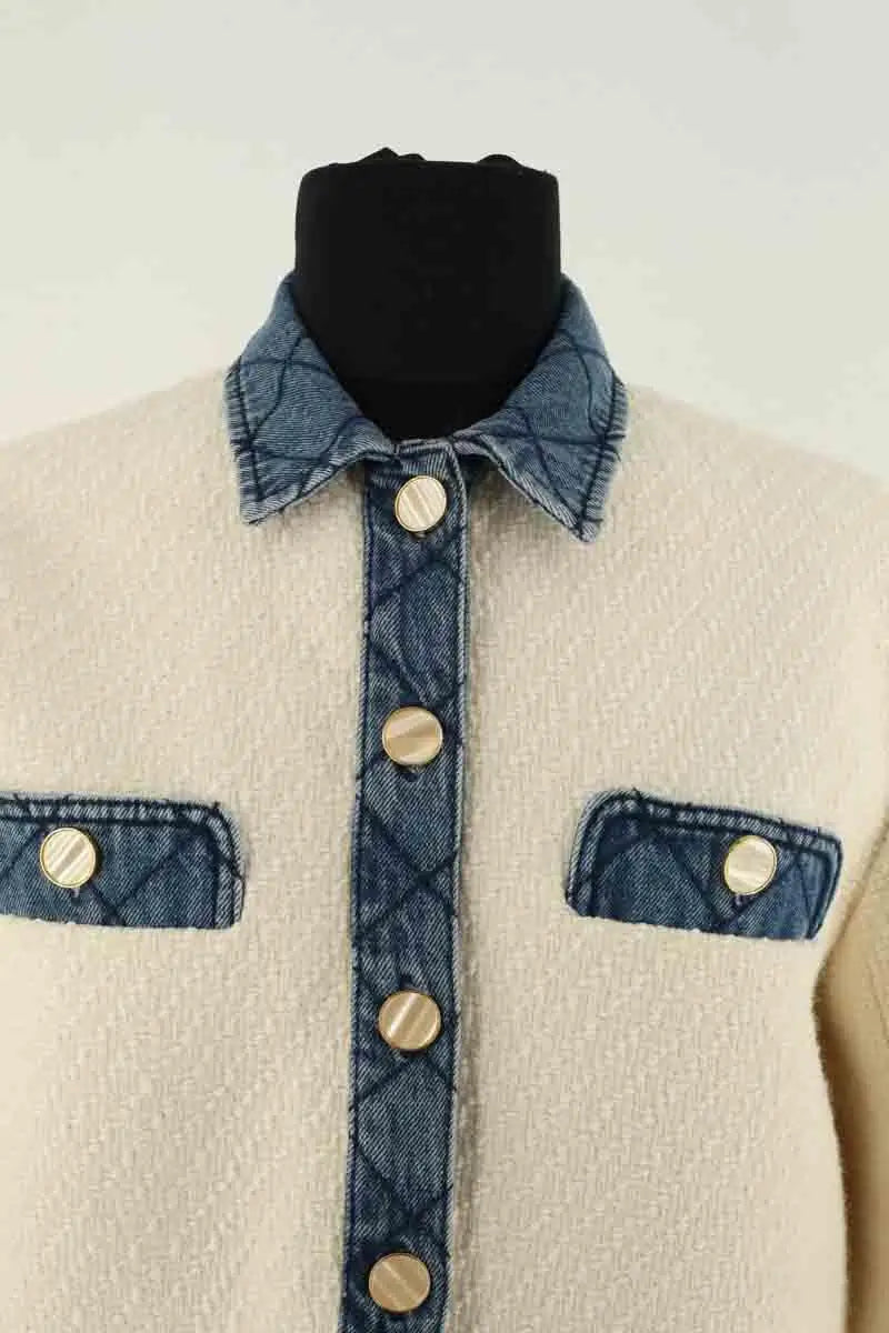 Veste Sandro Blanc en Laine