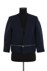 Veste Sandro Bleu en Coton, taille L - Seconde Main