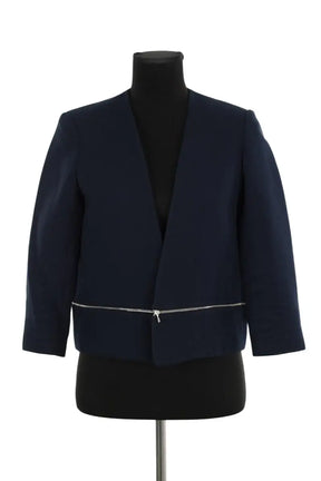 Veste Sandro Bleu en Coton, taille L - Seconde Main