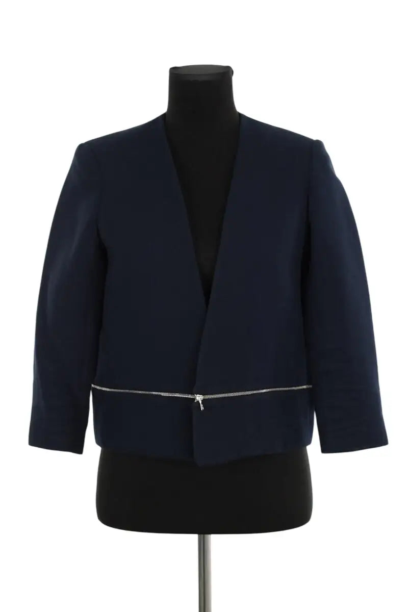 Veste Sandro Bleu en Coton, taille L - Seconde Main