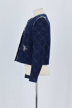 Veste Sandro Bleu en Coton