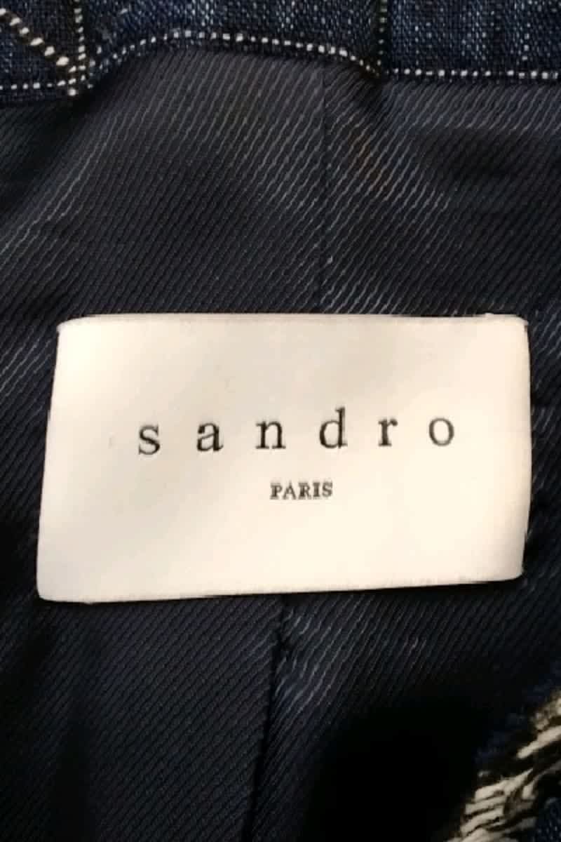 Veste Sandro Bleu en Coton