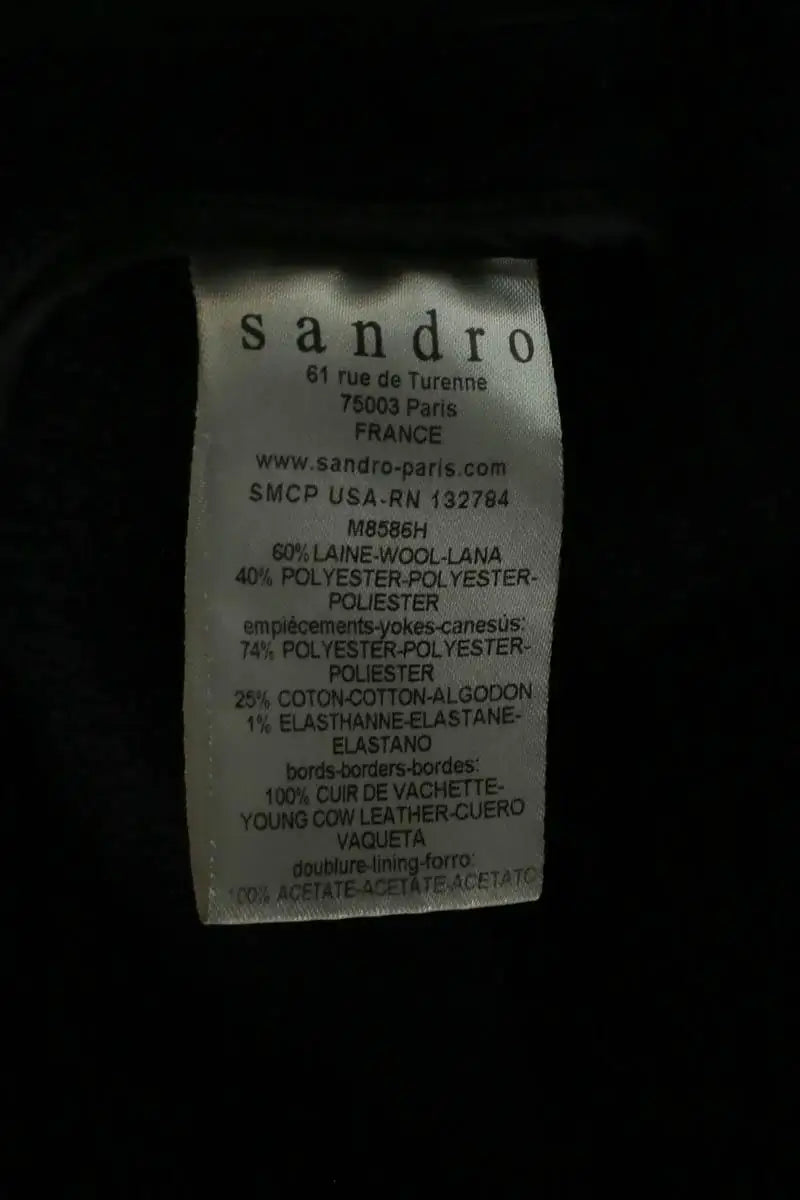 Veste Sandro Bleu en Laine