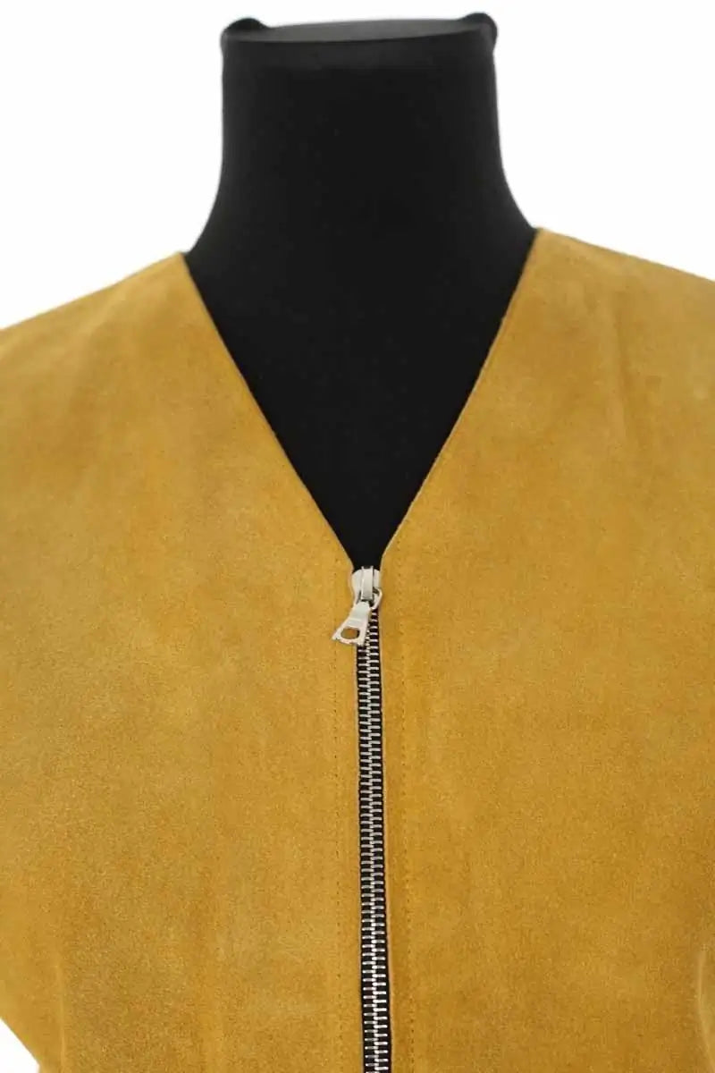 Veste Sandro Camel en Daim