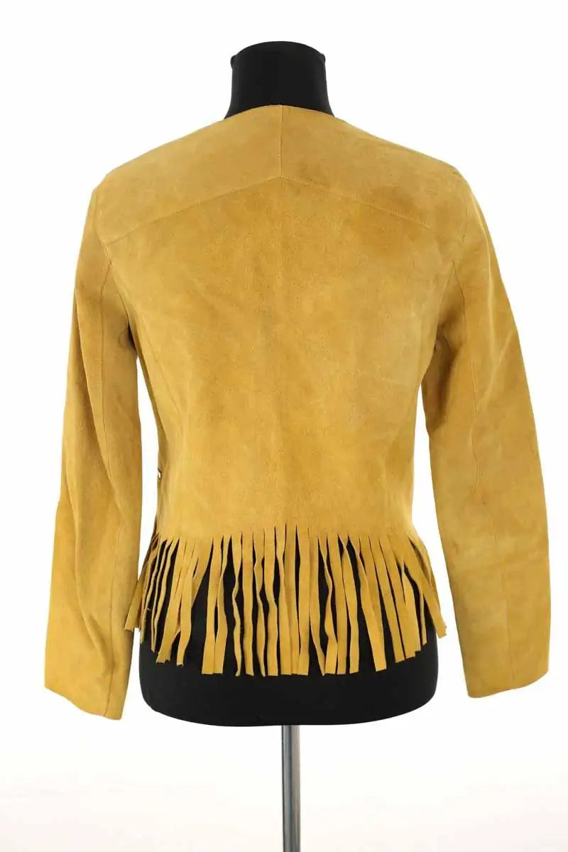Veste Sandro Camel en Daim