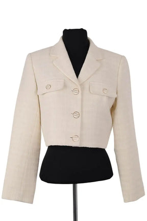 Veste Sandro Ecru en Coton, taille S - Seconde Main