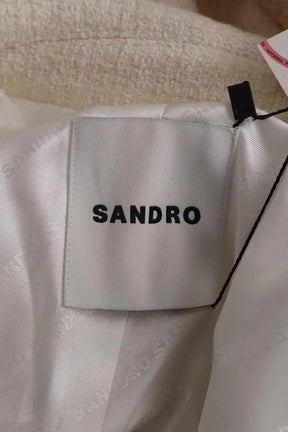 Veste Sandro Ecru en Coton