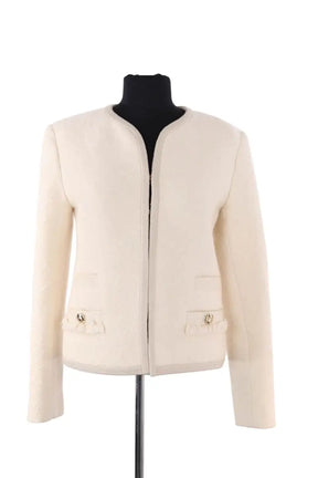Veste Sandro Ecru en Laine, taille S - Seconde Main