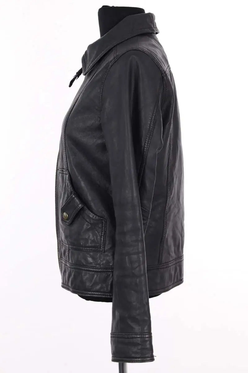 Veste Sandro Gris en Cuir