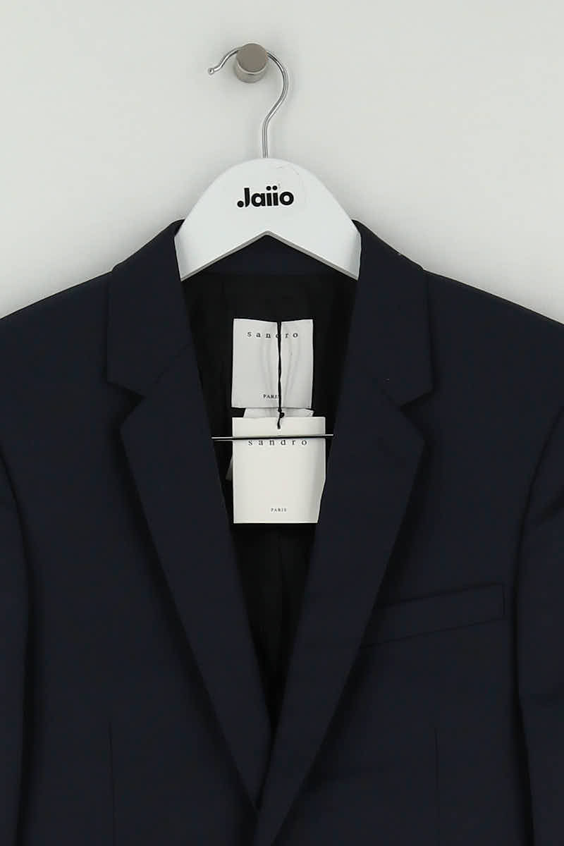 Veste Sandro Marine en Laine