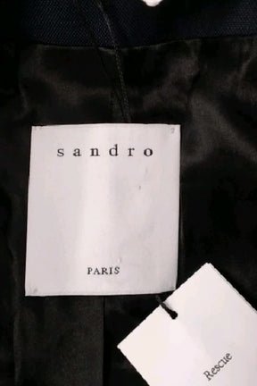 Veste Sandro Marine en Laine