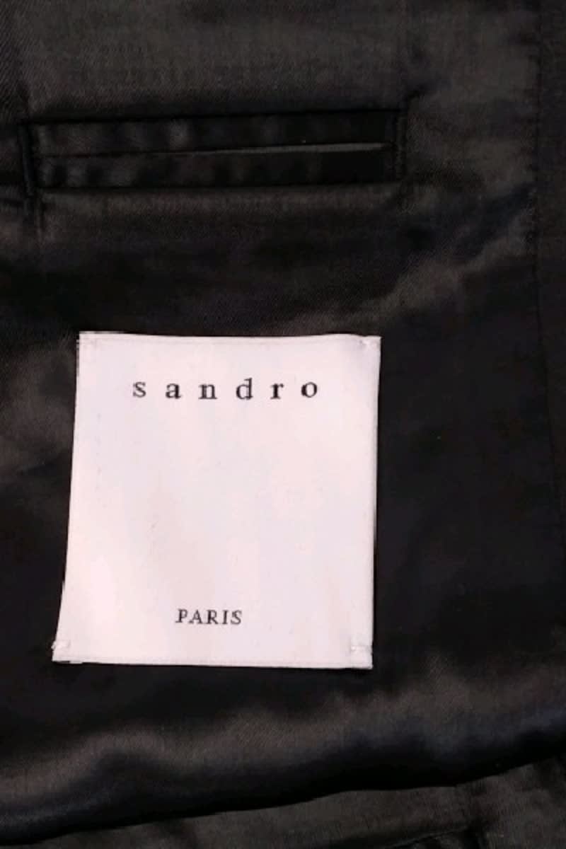 Veste Sandro Marine en Laine
