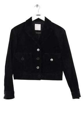 Veste Sandro Noir en Coton, taille S - Seconde Main