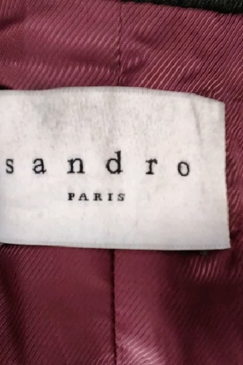 Veste Sandro Noir en Cuir