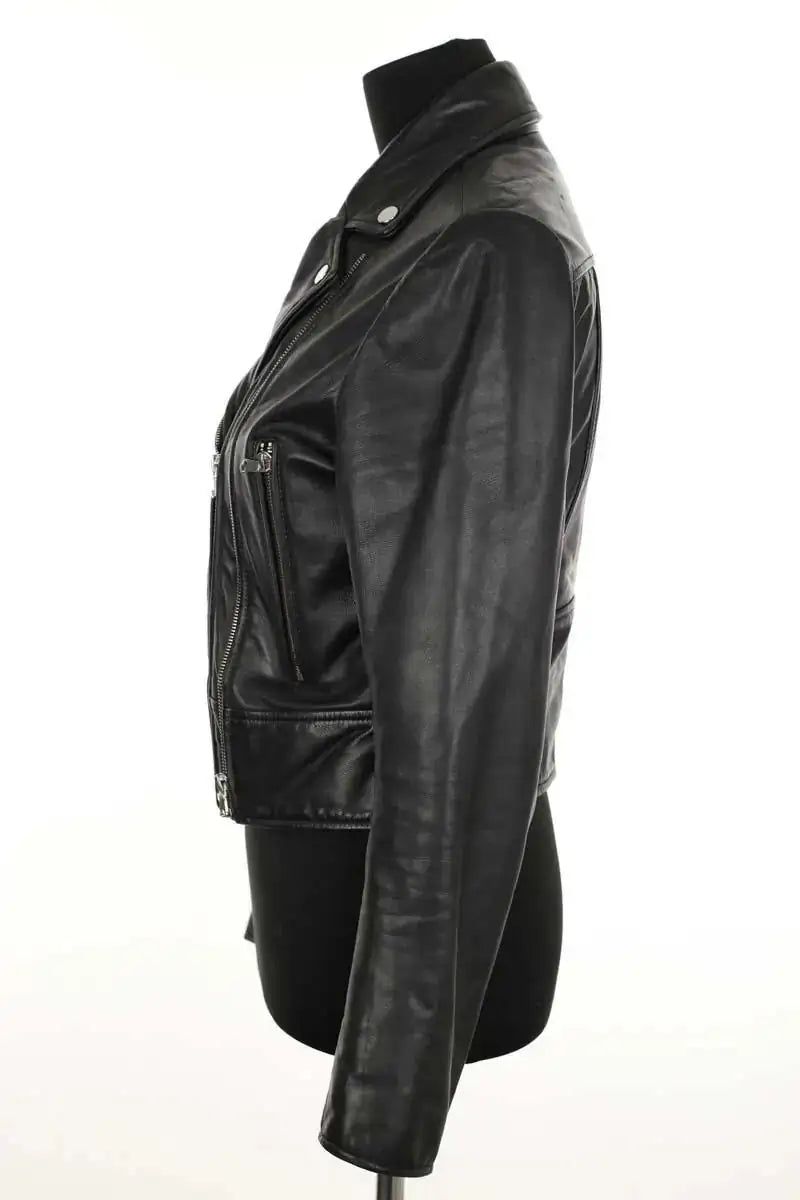 Veste Sandro Noir en Cuir
