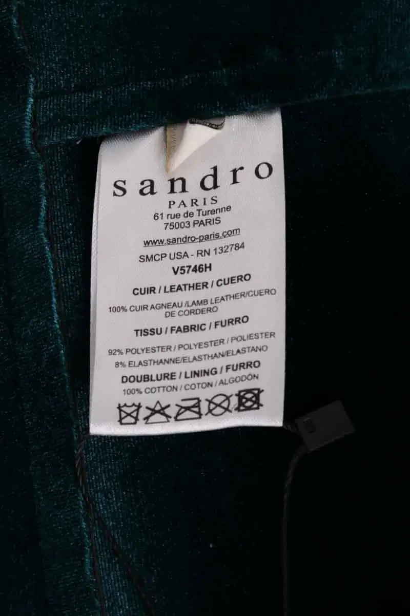 Veste Sandro Noir en Cuir