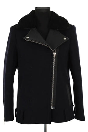 Veste Sandro Noir en Laine, taille M - Seconde Main