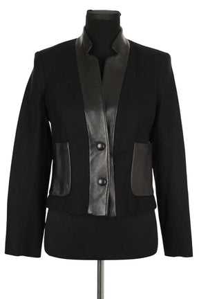 Veste Sandro Noir en Laine, taille M - Seconde Main