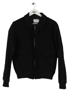 Veste Sandro Noir en Laine, taille S - Seconde Main