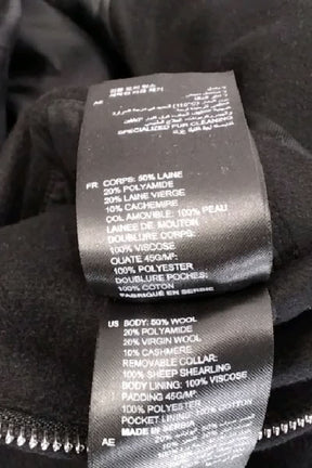 Veste Sandro Noir en Laine