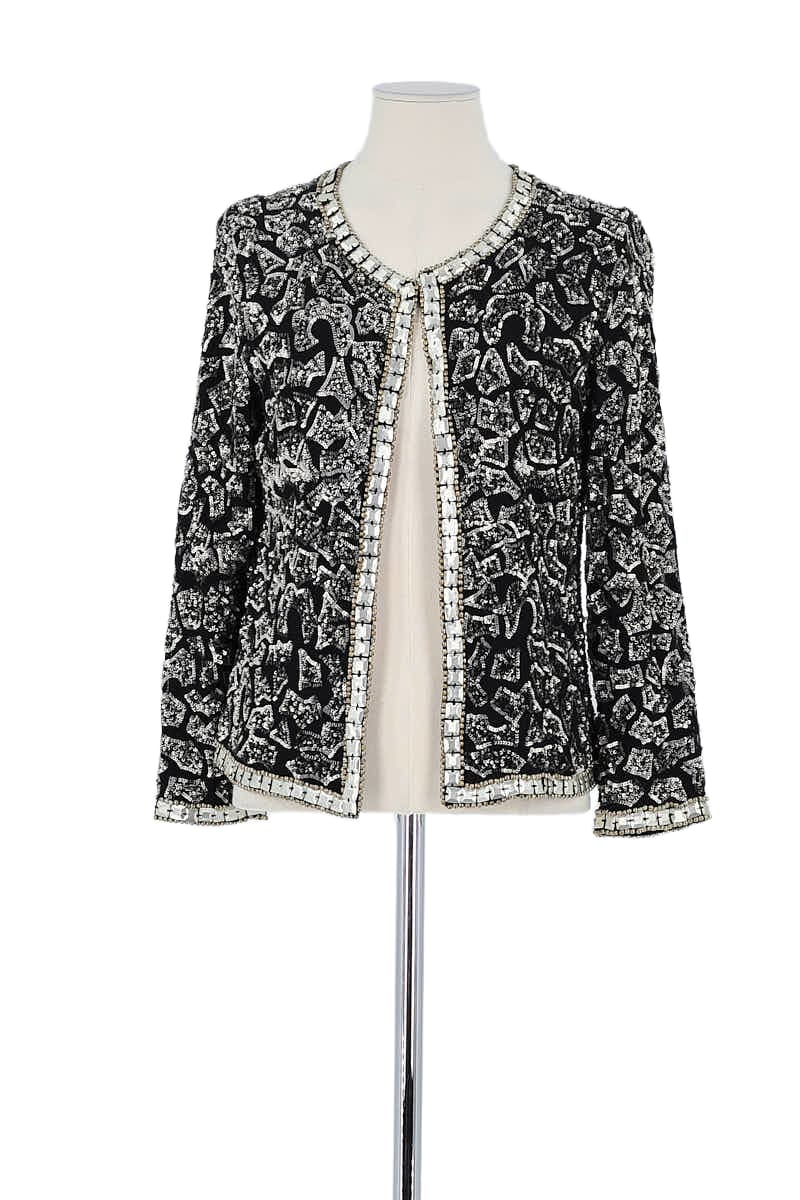 Veste Sandro Noir en Viscose, taille S - Seconde Main