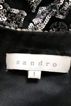 Veste Sandro Noir en Viscose