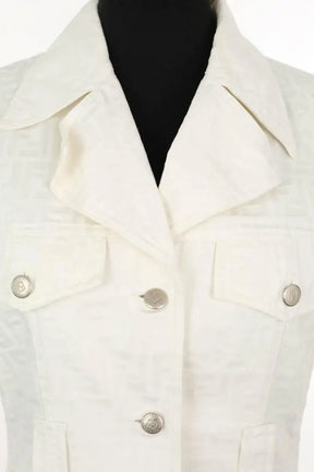 Veste sans manches Fendi Blanc en Coton