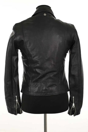 Veste Schott Noir en Cuir