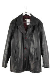 Veste Schott Noir en Cuir, taille XXL - Seconde Main