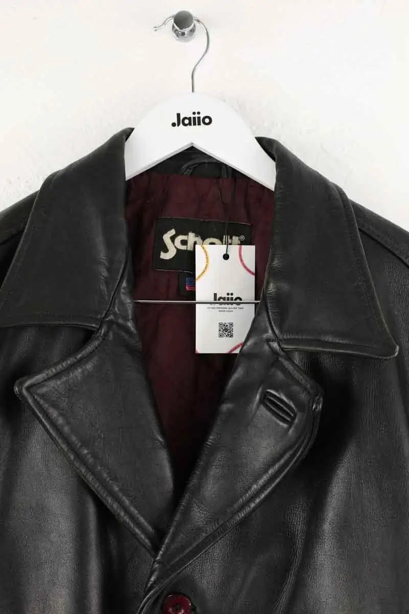 Veste Schott Noir en Cuir