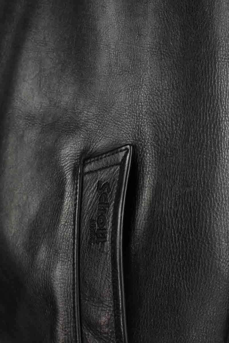 Veste Schott Noir en Cuir