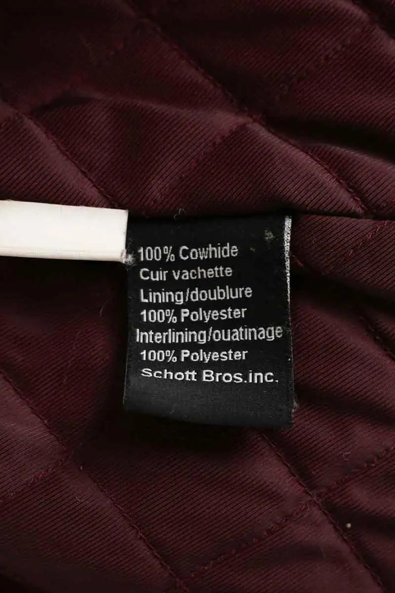 Veste Schott Noir en Cuir