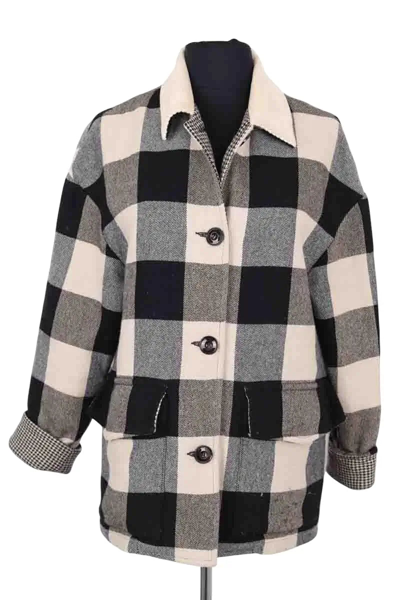 Veste Sessun Serpicoq Noir en Coton, taille S - Seconde Main