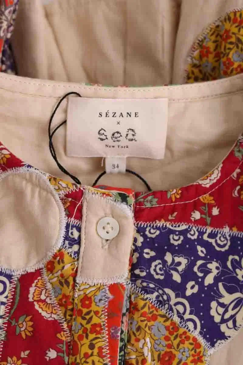 Veste Sézane Ballia Multicolore en Coton
