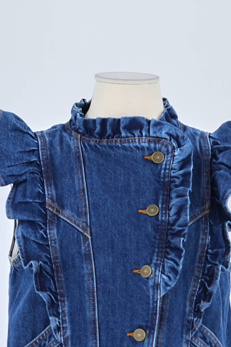 Veste Sézane Bleu en Coton