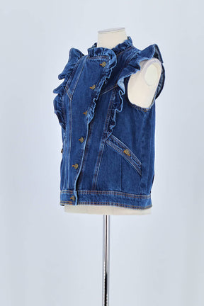 Veste Sézane Bleu en Coton