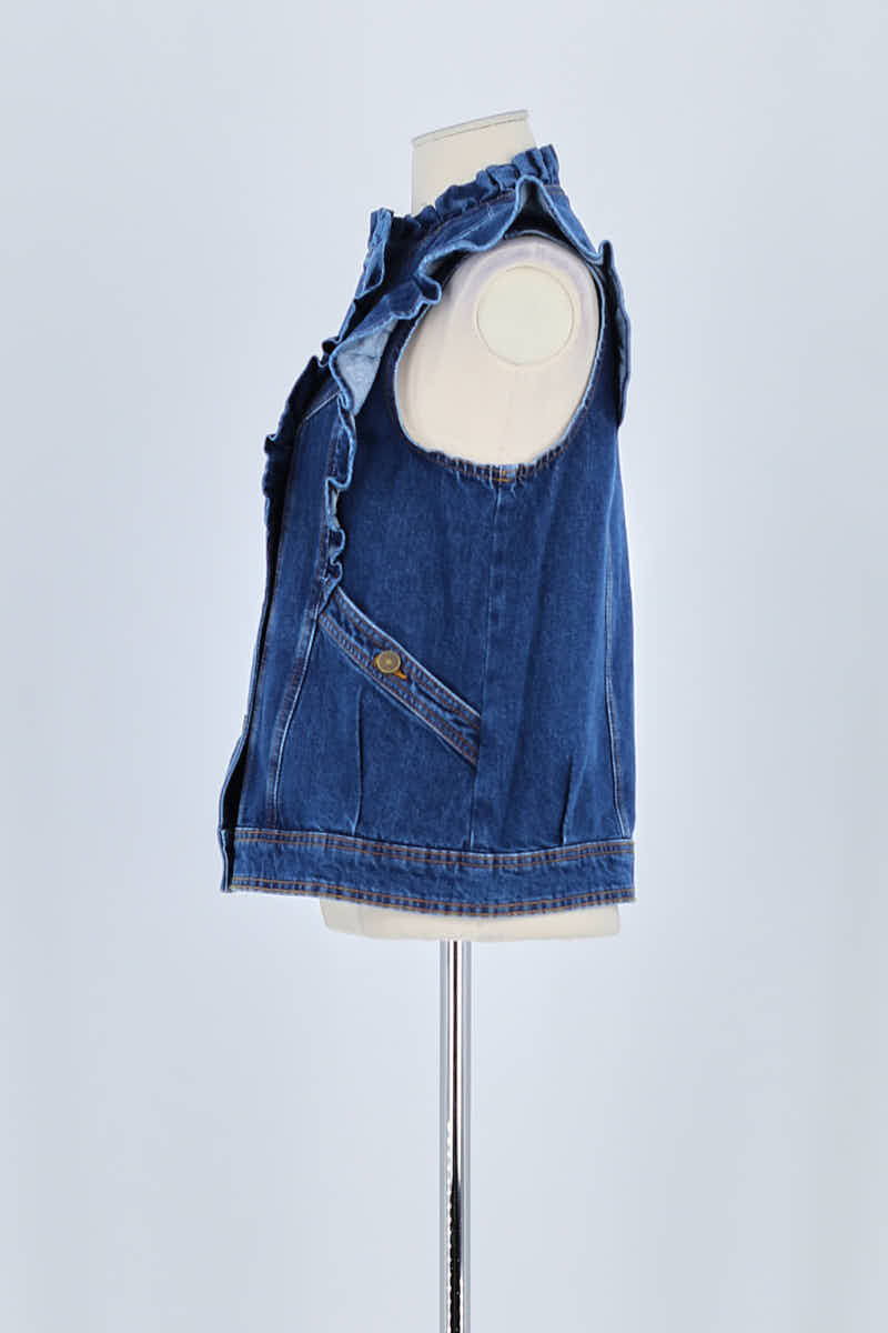 Veste Sézane Bleu en Coton