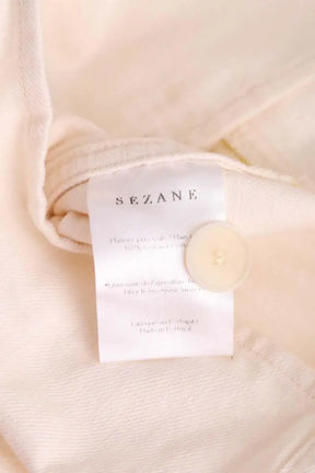 Veste Sézane Ecru en Coton