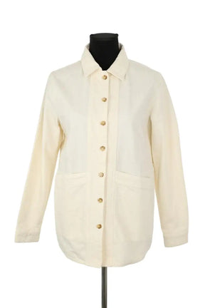 Veste Sézane Ecru en Coton, taille S - Seconde Main