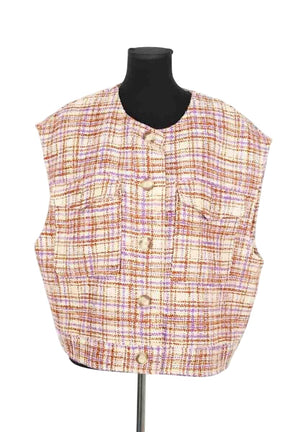 Veste Sézane Ecru en Polyester, taille XXL - Seconde Main