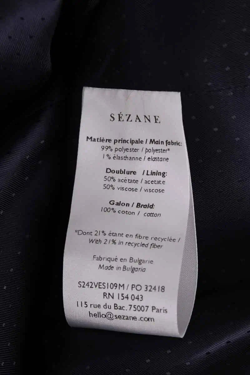 Veste Sézane Jaune en Synthétique